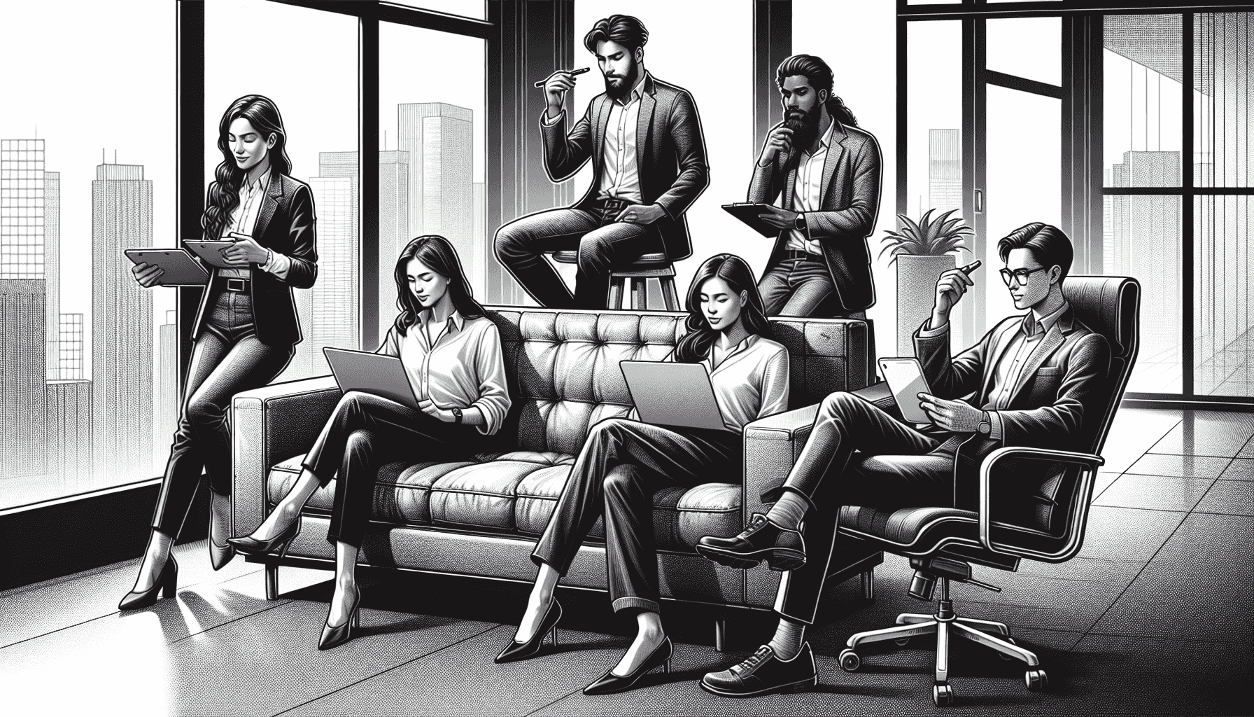 Team brainstormsessie met diverse groep mensen